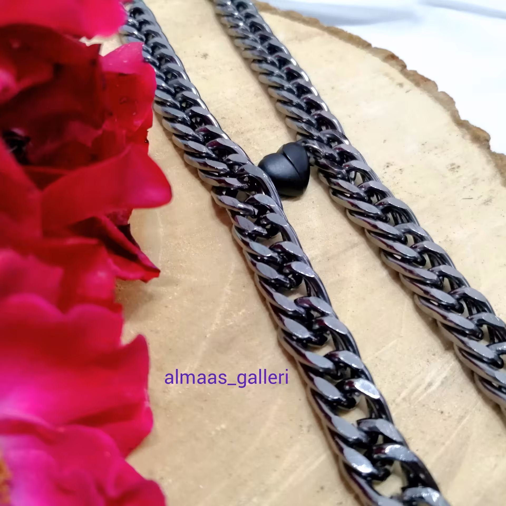 دستبند مگنتی یا دستبند ست دوستی جنس آلومینیوم و رنگ ثابت 