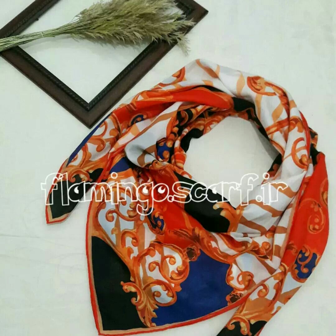 روسری نخی تافته قواره 140در140دور دست دوز