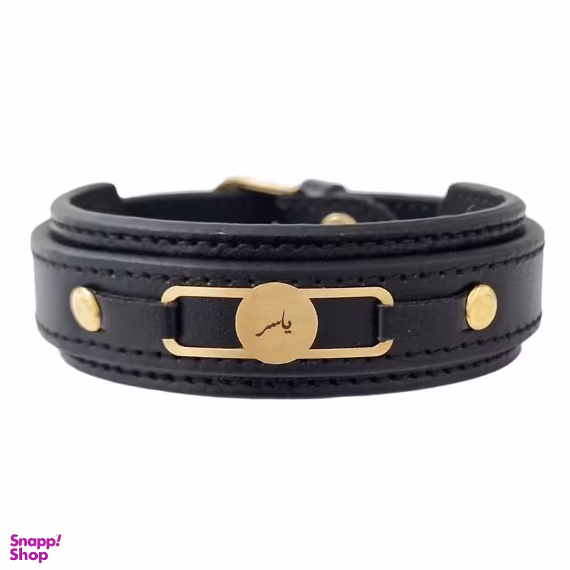 دستبند طلا 18 عیار مردانه لیردا مدل اسم یاسر 6688