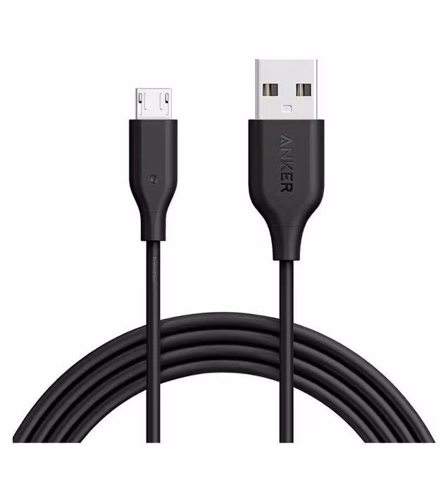 کابل 1.8 متری شارژ USB به MicroUSB انکر مدل PowerLine A8133