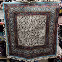 رومیزی پارچه قلمکار اعلی صادراتی مربع یک در یک متر