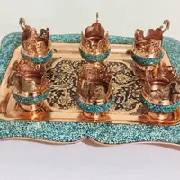 سینی گالش مس فیروزه کوبی دارای کارت شناسه
