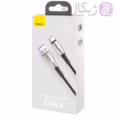 کابل تبدیل USB به USB-C باسئوس مدل Water Drop-Shaped Lamp Supercharge Cable