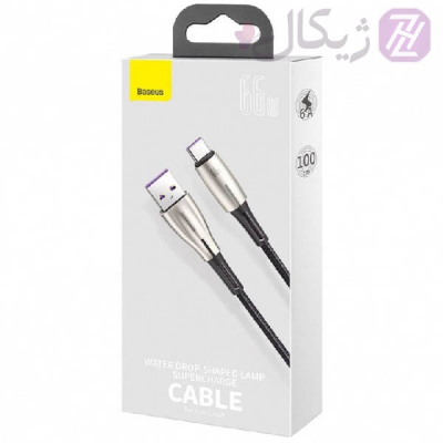 کابل تبدیل USB به USB-C باسئوس مدل Water Drop-Shaped Lamp Supercharge Cable