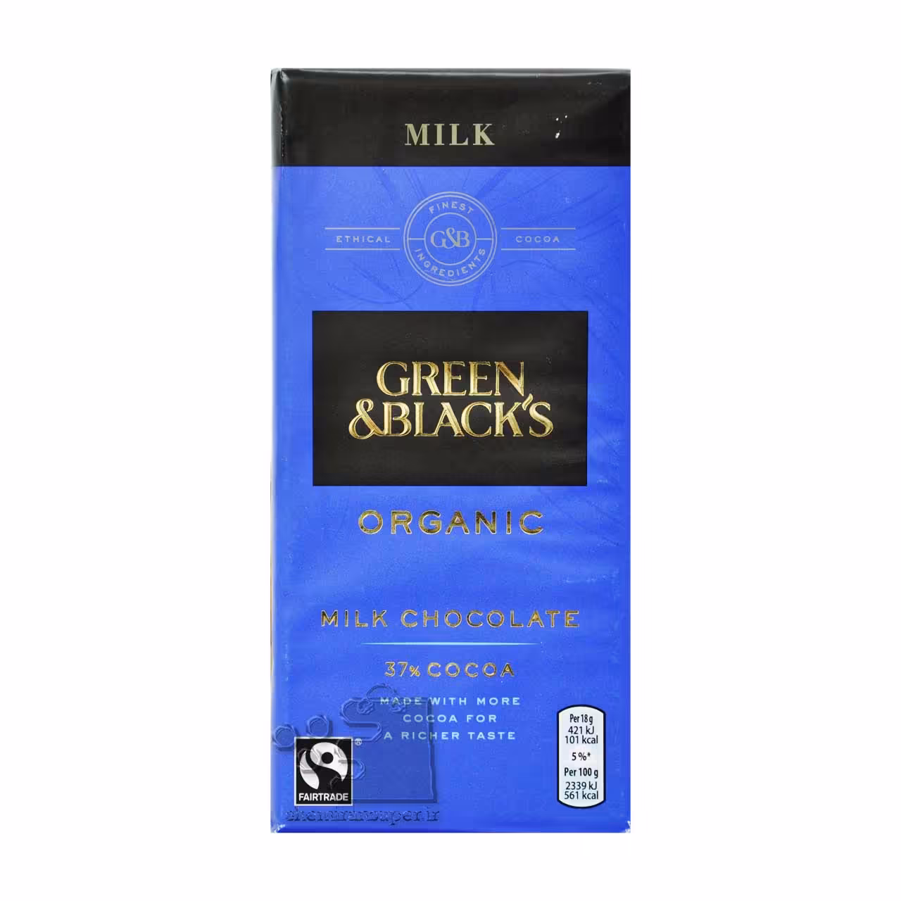 شکلات شیری ارگانیک 90 گرم گرین اند بلک - green &amp; black&#039;s