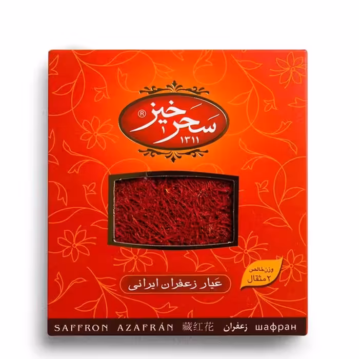 زعفران سرگل دو مثقال کادویی سحر خیز 