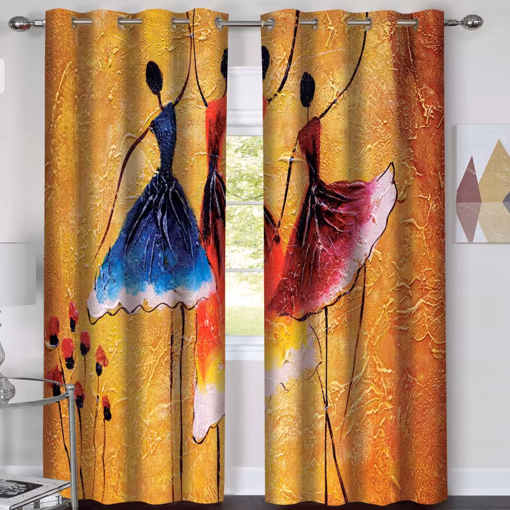 پرده چاپی  پانچ  طرح   پرتره  کد540