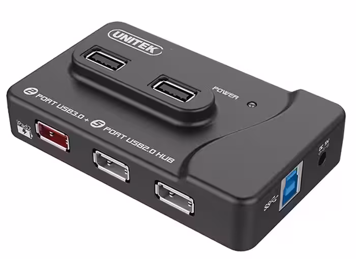 هاب و شارژر USB3.0 هفت پورت یونیتک مدل Y-3172