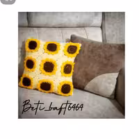 کوسن  موتیفی طرح آفتابگردون 