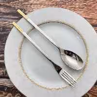 قاشق چنگال 6 نفره استیل