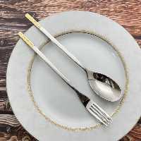 قاشق چنگال 6 نفره استیل