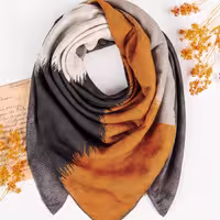 روسری نخ ژاکارد روناک کد 3015350