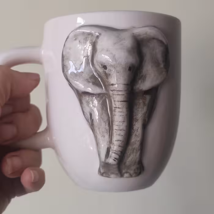 ماگ فیل کوچولو سرامیک دست ساز 