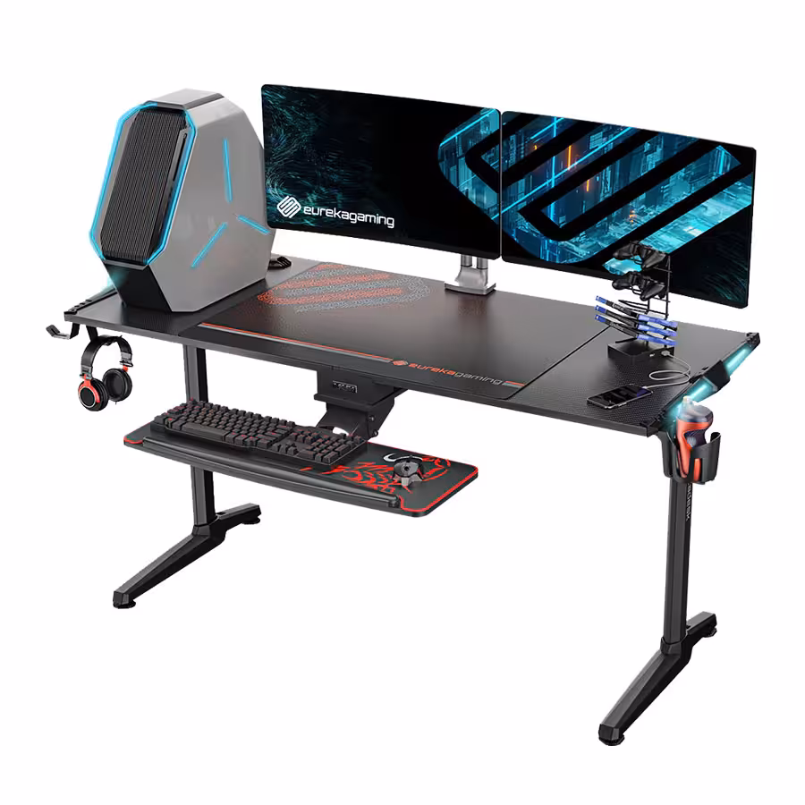قیمت و خرید میز کامپیوتر گیمینگ یوریکا مدل Colonel Series ERK-GIP-55 B | یاس ارتباط