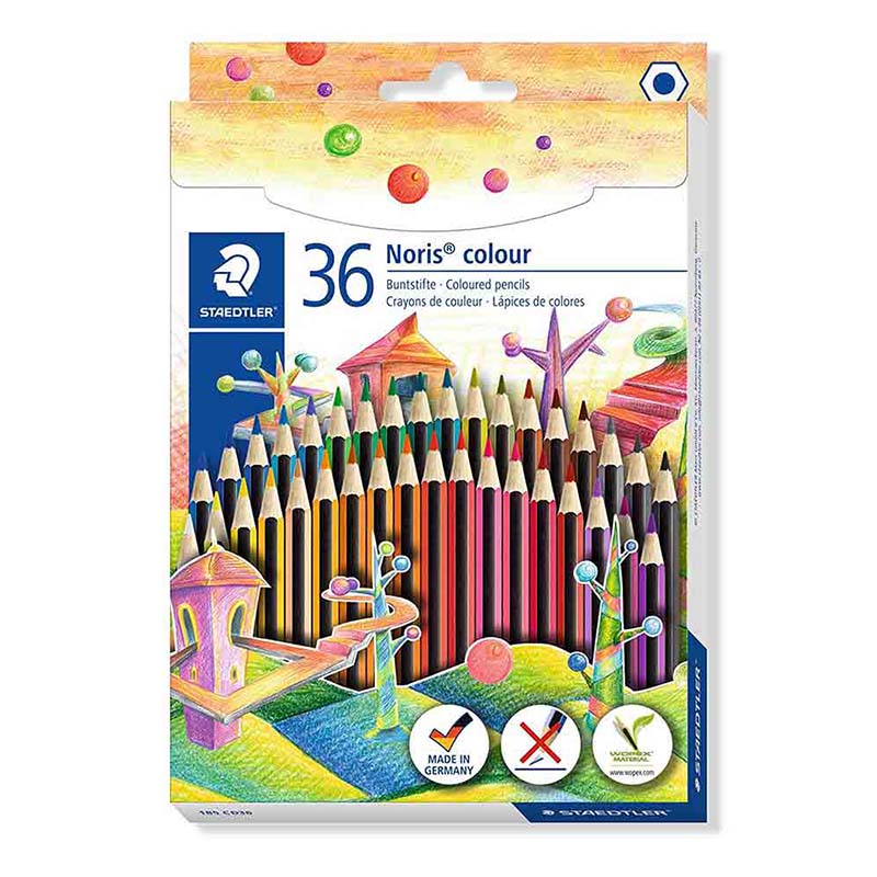 خرید مداد رنگی 36 رنگ استدلر مدل Noris Colour 185CD36