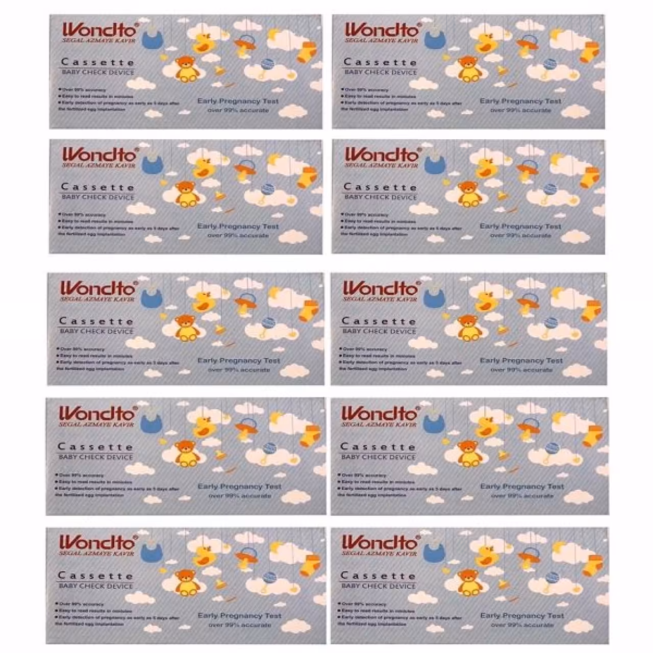 بی بی چک ونسلتو مدل Cassette مجموعه 10 عددی