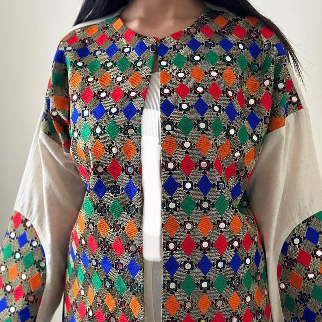 مانتو آینه دوزی