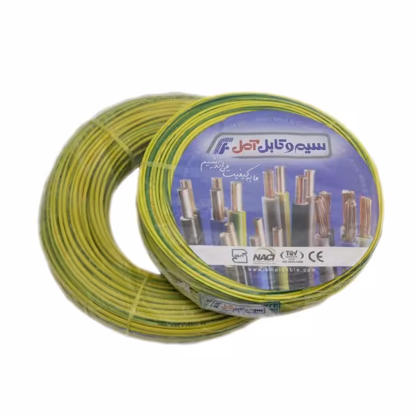 سیم ارت 1× 1/5 شرکت سیم و کابل آمل فروشگاه برق صنعت شیرازیان