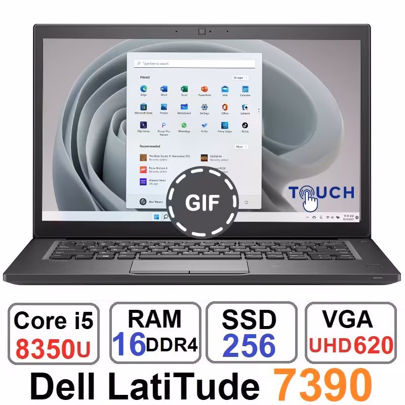 لپ تاپ دل Dell Latitude 7390 Core i5 8350u رم16گیگ