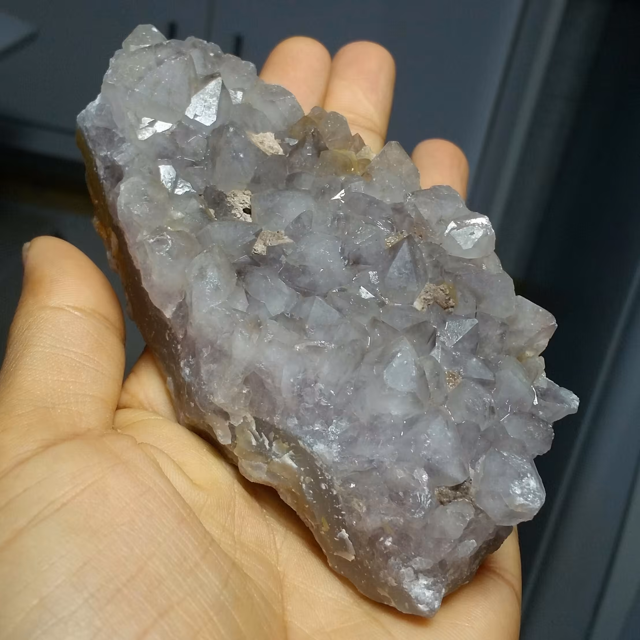 سنگ راف آمیتیس (آمتیس) بلور درشت پر رنگ وارداتی بسیار خاص و زیبا و کمیاب کد 10416