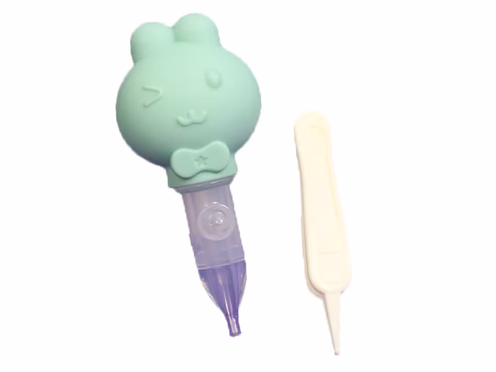 پوآر بینی سیلیکونی به همراه پنس طرح خرگوش و پنگوئن