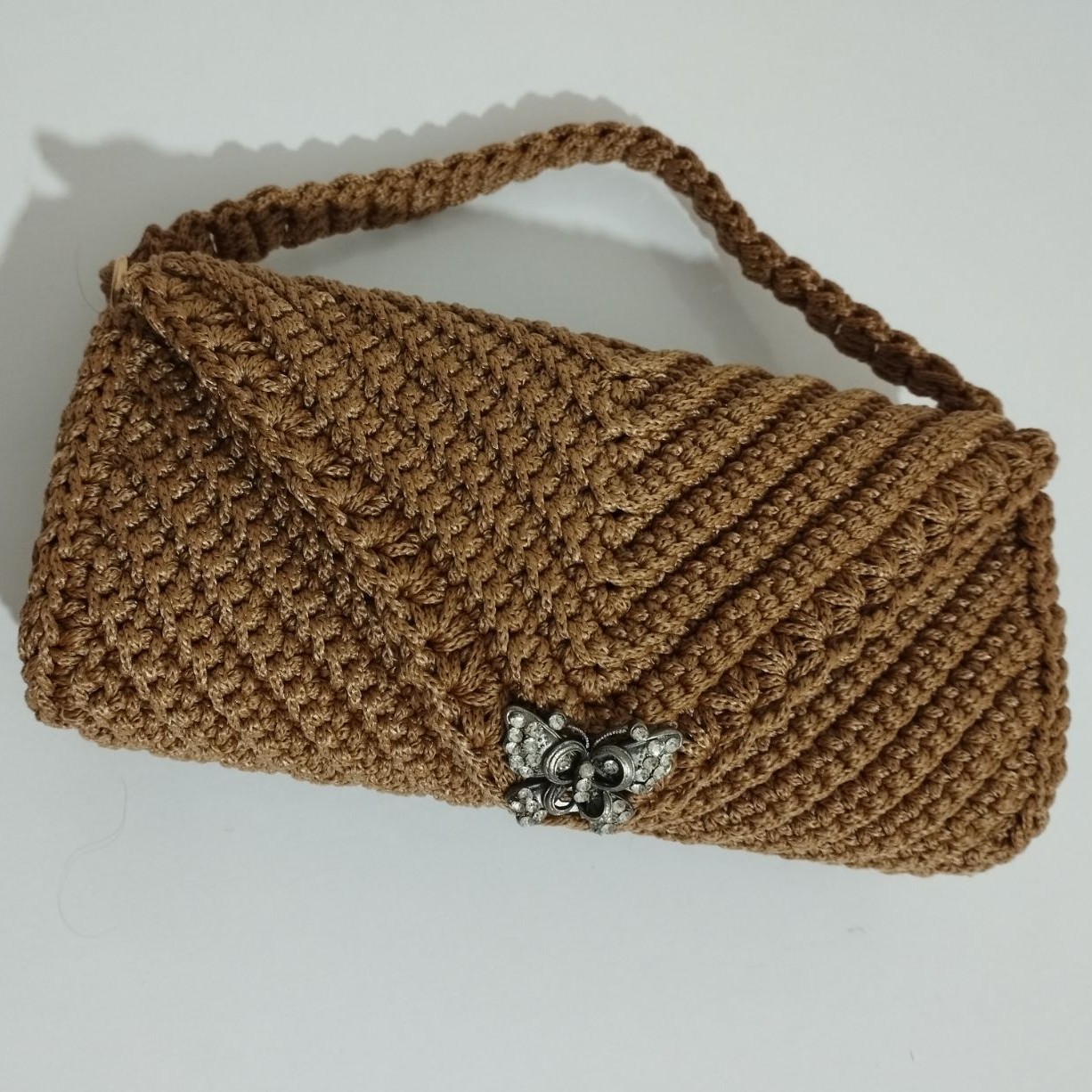 کیف مکرومه مجلسی سایز کوچک شیک و زیبا خوش دست