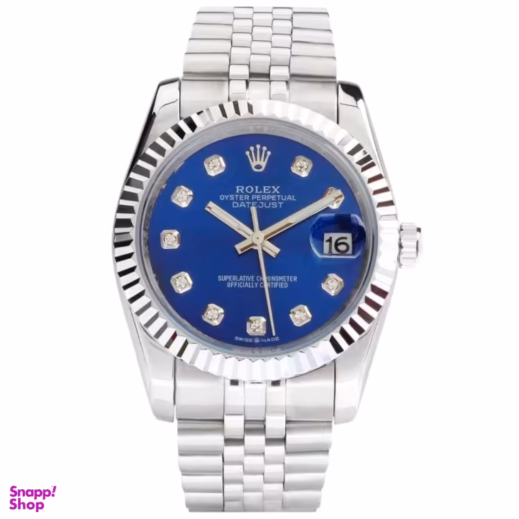 ساعت عقربه ای مردانه طرح رولکس دیت جاست کد sbe