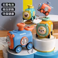 اسباب بازی فشاری قطار طرح حیوانات