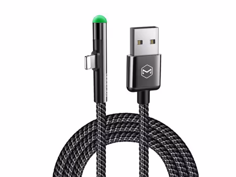 کابل شارژ و انتقال داده لایتنینگ مک دودو Mcdodo Lightning 90 Degree Cable 1.8m CA-627
