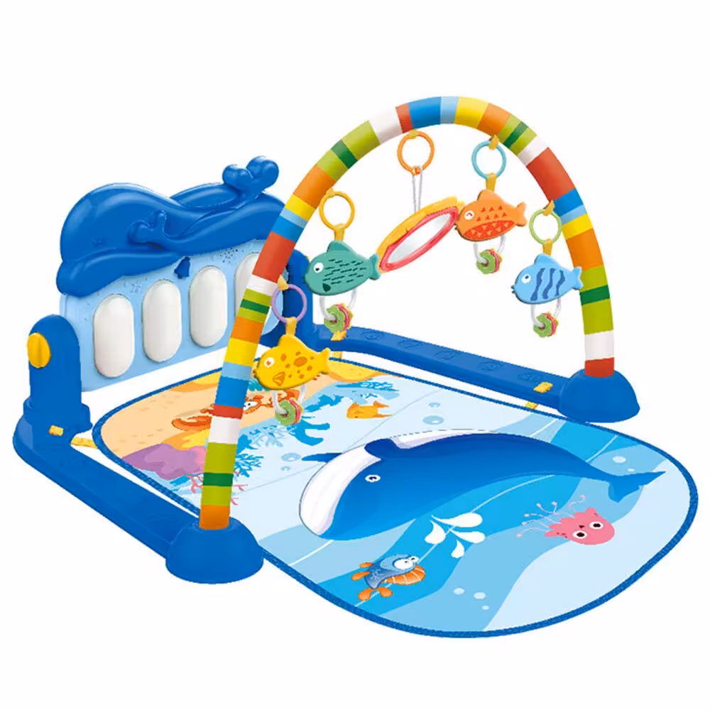 تشک بازی پیانو دار پیانو فیتنس رک Piano Fitness Rack هانگر Huanger طرح نهنگ