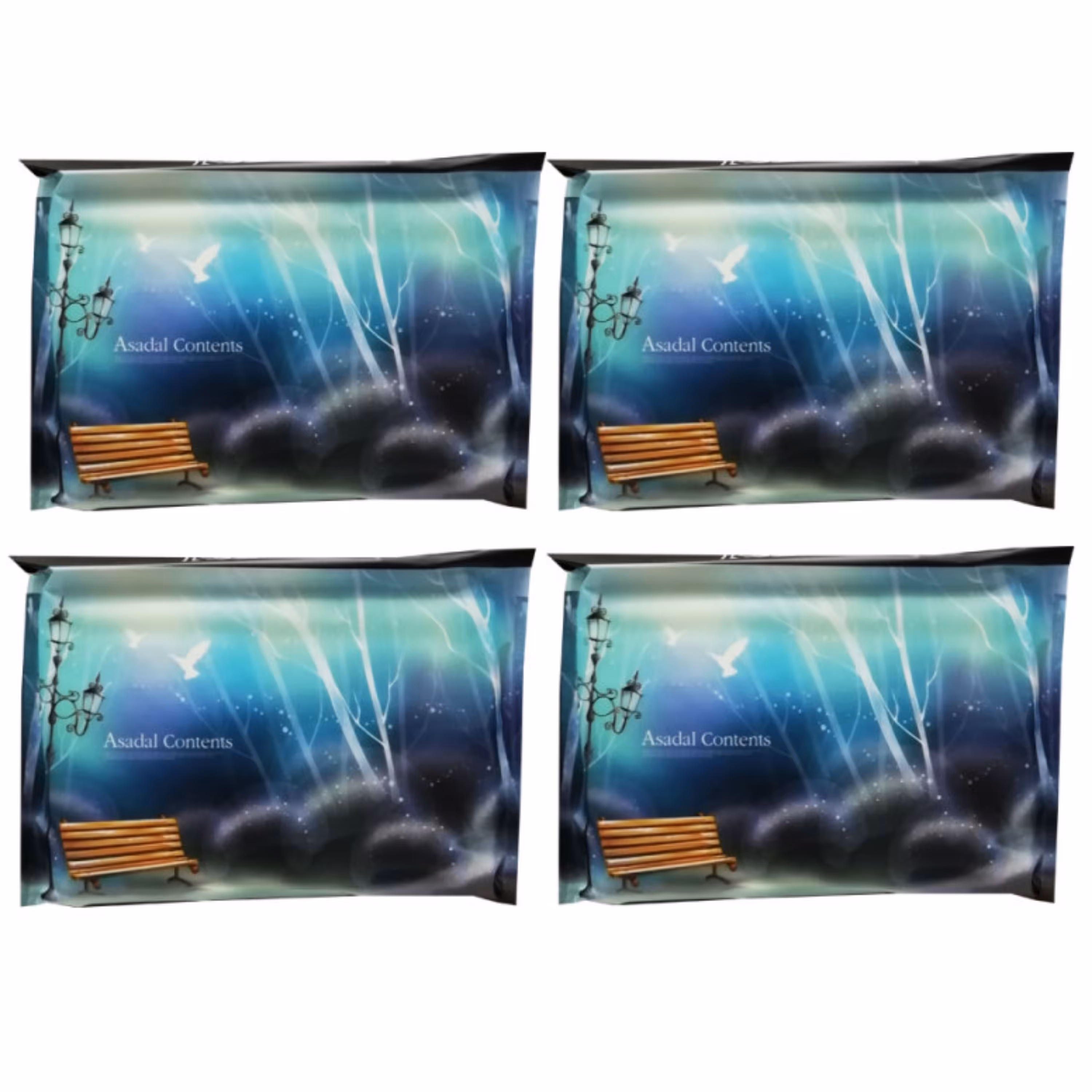 دستمال کاغذی جیبی 10 برگ مدل صندلی مجموعه 4 عددی