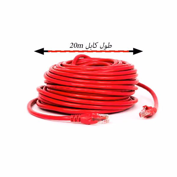 کابل شبکه پچ کورد V-net Cat6 به طول 20 متر