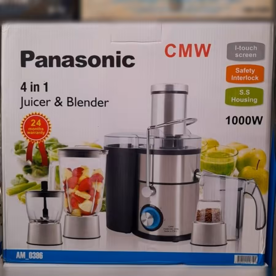 آبمیوه گیری پاناسونیک (4کاره گلو استیل پایه استیل) شرکتی کیفیت بالا ارسال رایگان