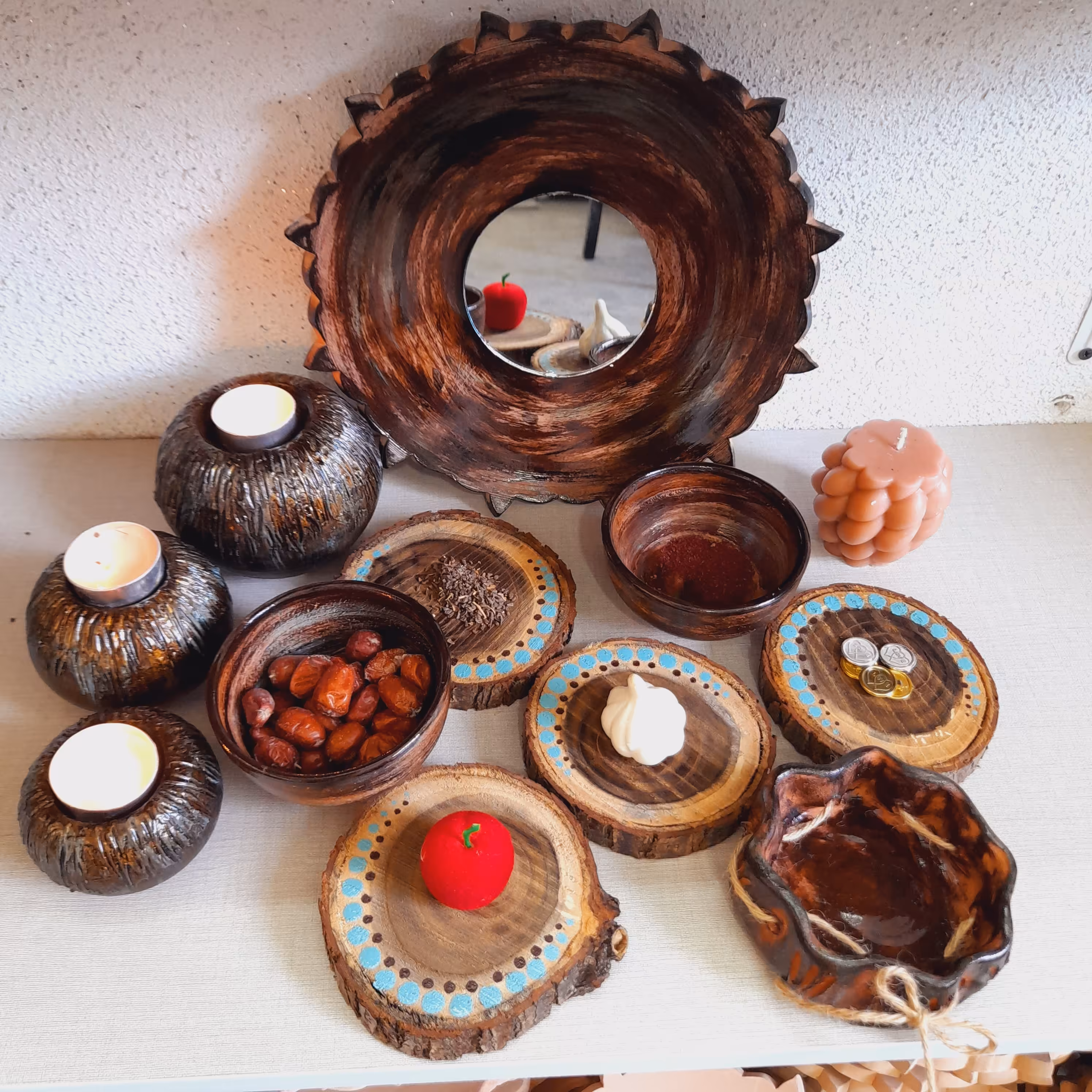 هفتسین سفالی چوبی خاص