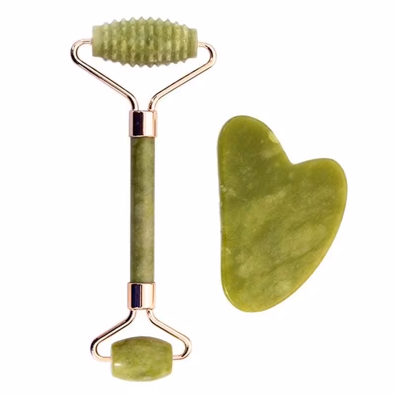 ماساژور جید رولر آجدار و سنگ گواشا ریلکس Relax