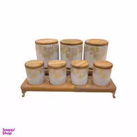 ست جای ادویه روهام مدل راش کد 3304 مجموعه 7 پارچه