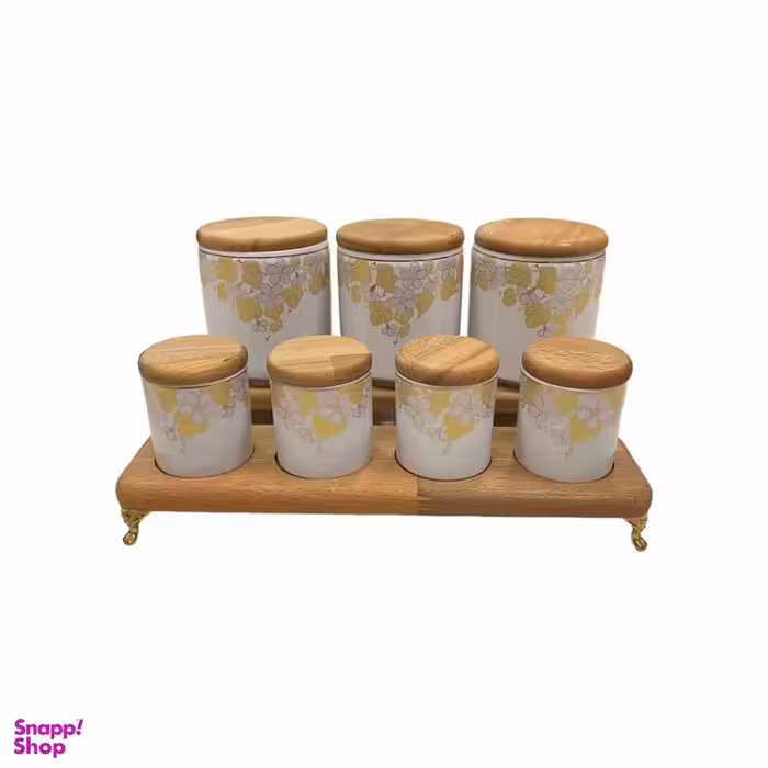 ست جای ادویه روهام مدل راش کد 3304 مجموعه 7 پارچه