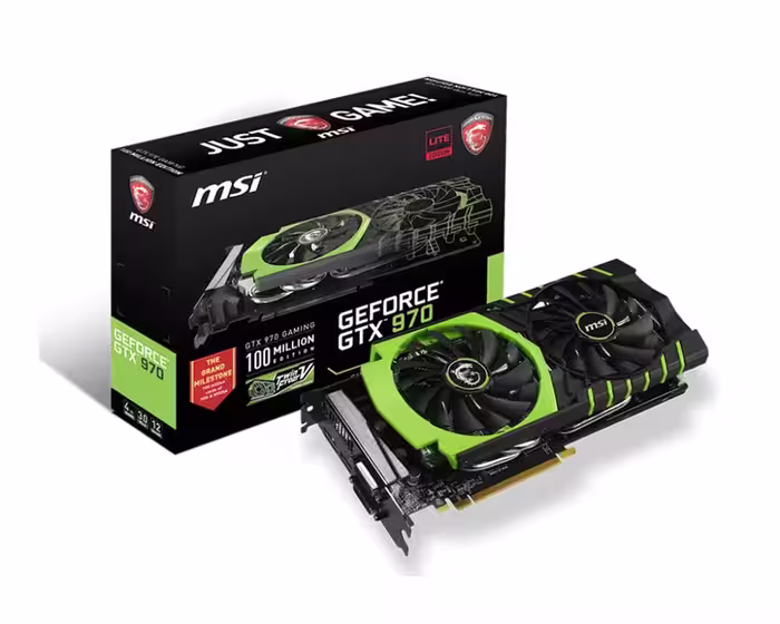 کارت گرافیک جی تی ایکس 970 گیمینگ 4 گیگایابت ام اس آی