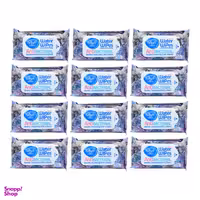 دستمال مرطوب دافی (Dafi) مدل Anti Bacterial مجموعه 12 عددی