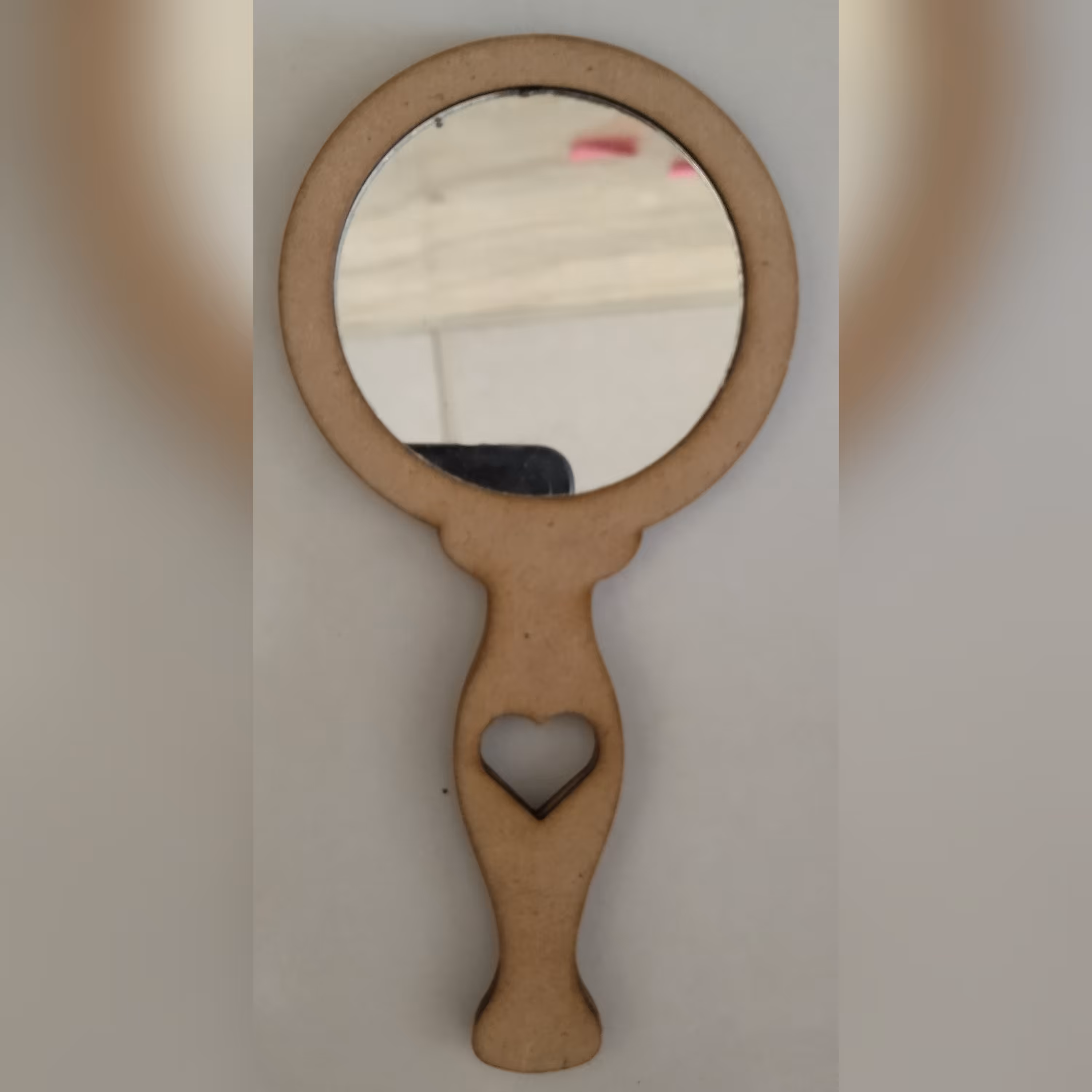 آینه  جیبی (آیینه جیبی)  خام برای رنگ آمیزیو همراه با آینه 