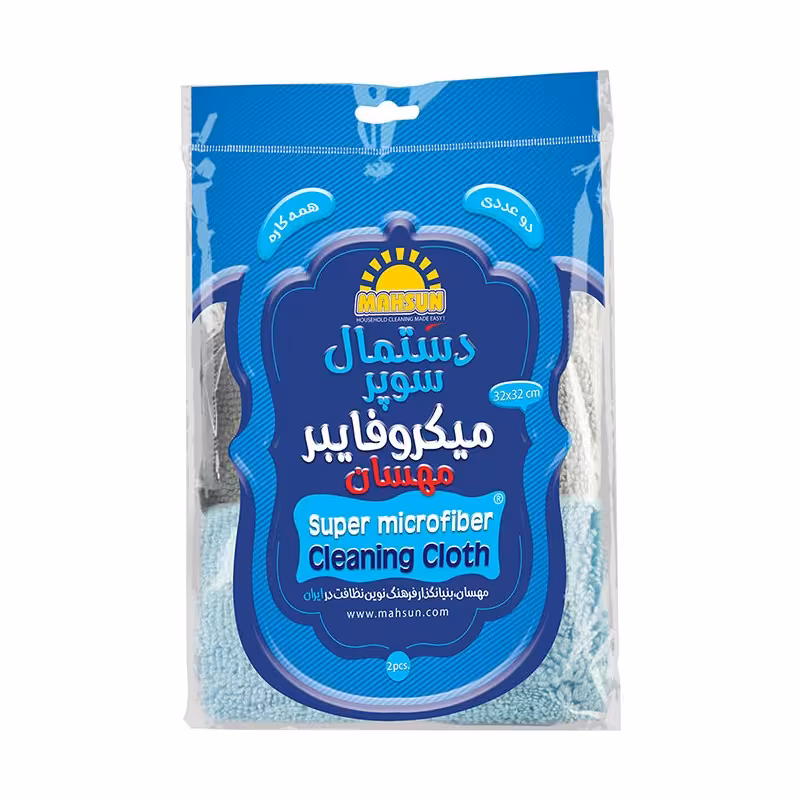 دستمال سوپر میکروفایبر 2عددی مهسان