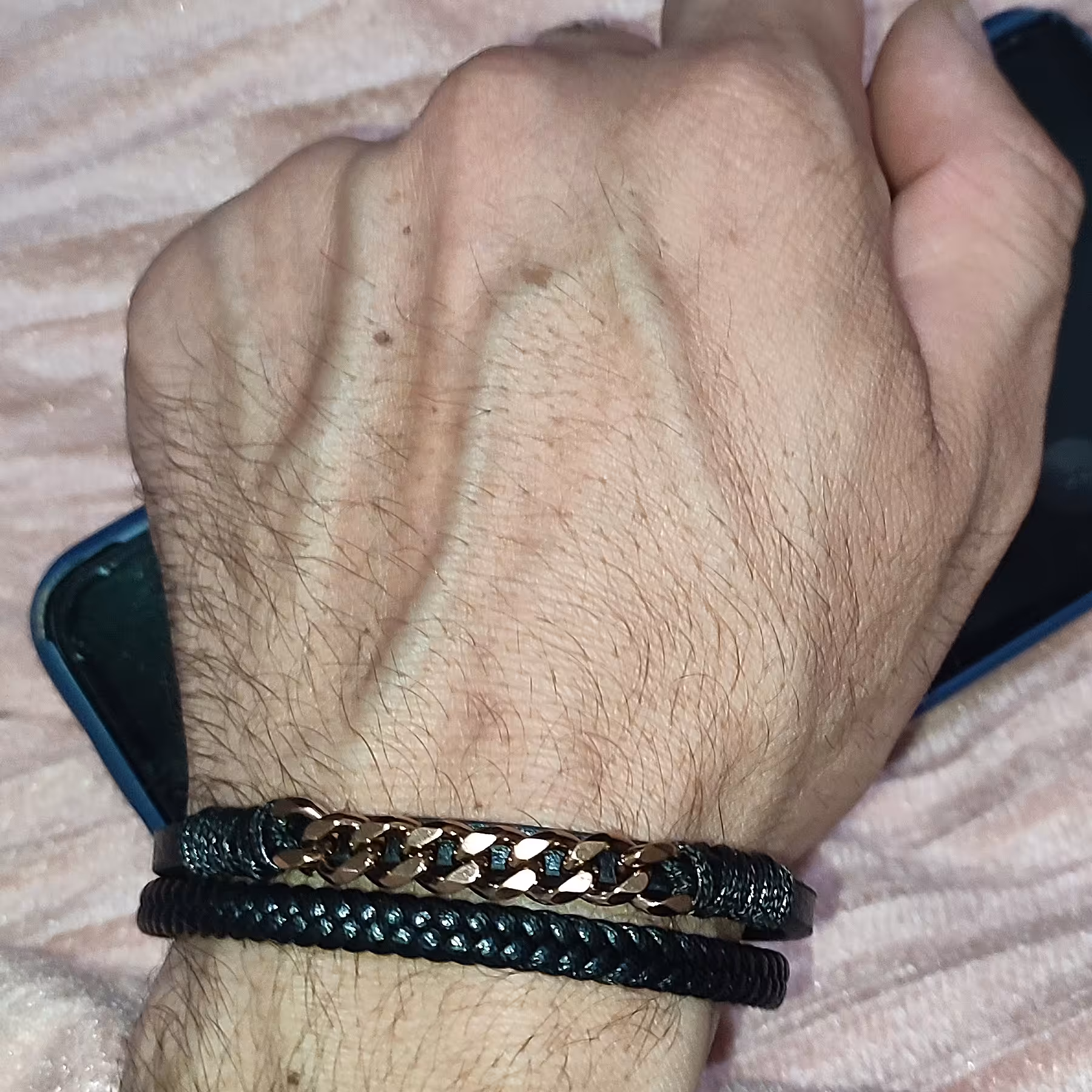 دستبند چرم اسپرت مردانه و زنانه 