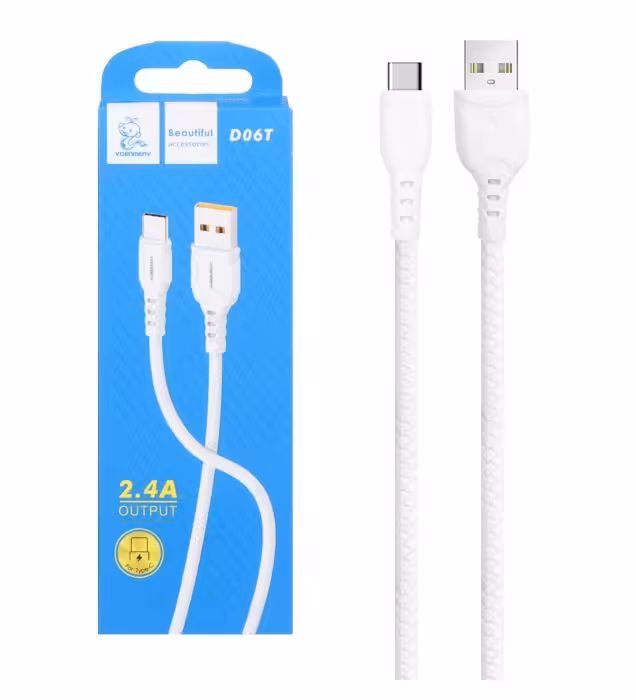 کابل شارژ فست دنمن تایپ سی مدل D06T