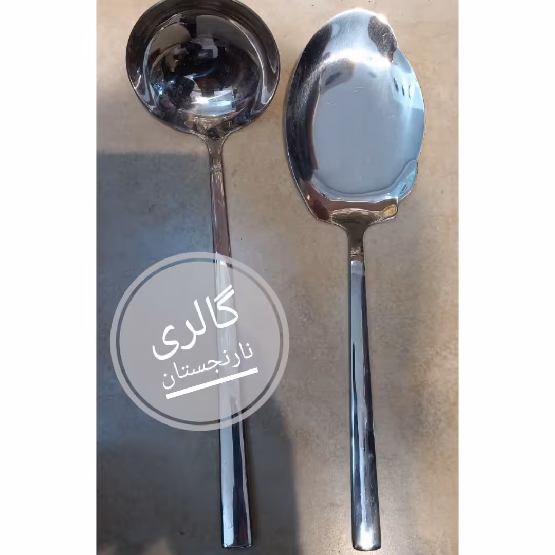 کفگیر ملاقه استیل یونیک طرح شیکاگو