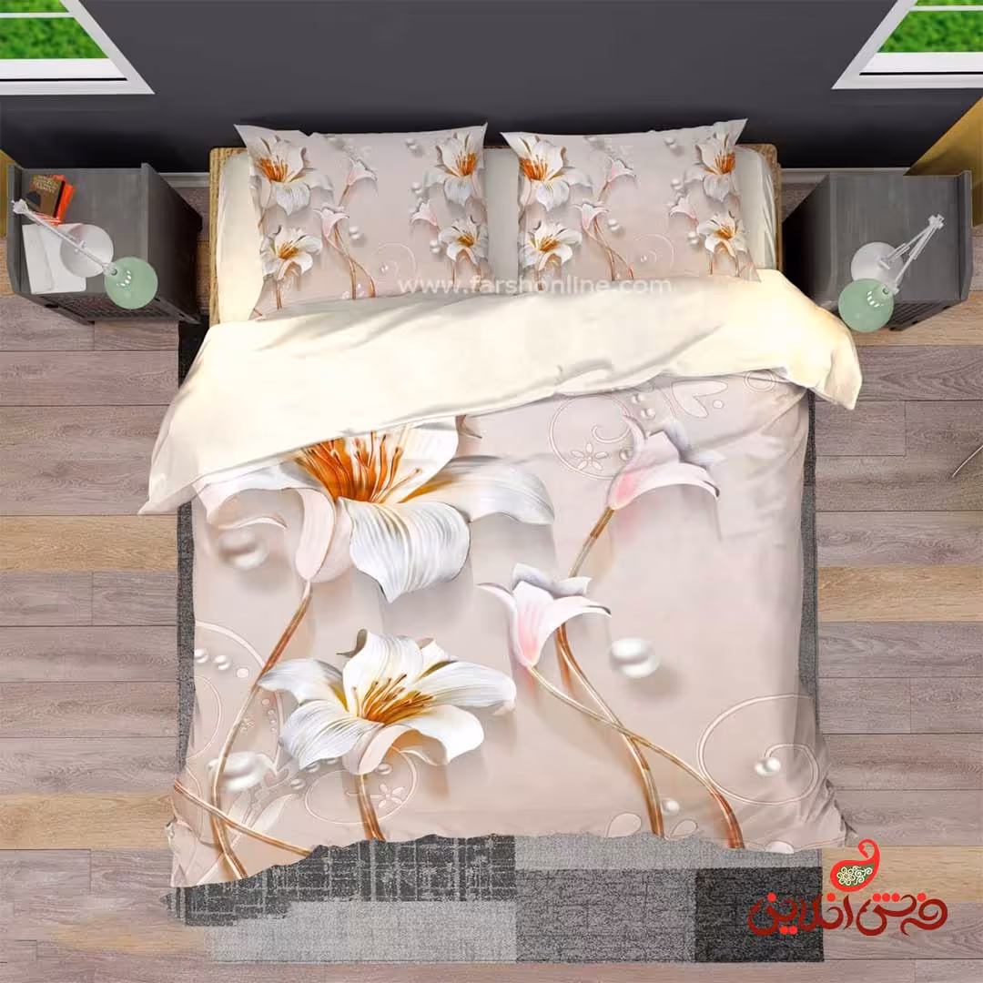 روتختی سه بعدی طرح گل کد 3184