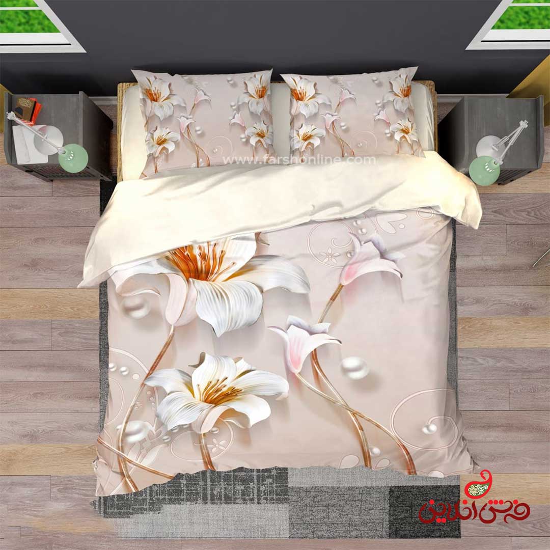 روتختی سه بعدی طرح گل کد 3184