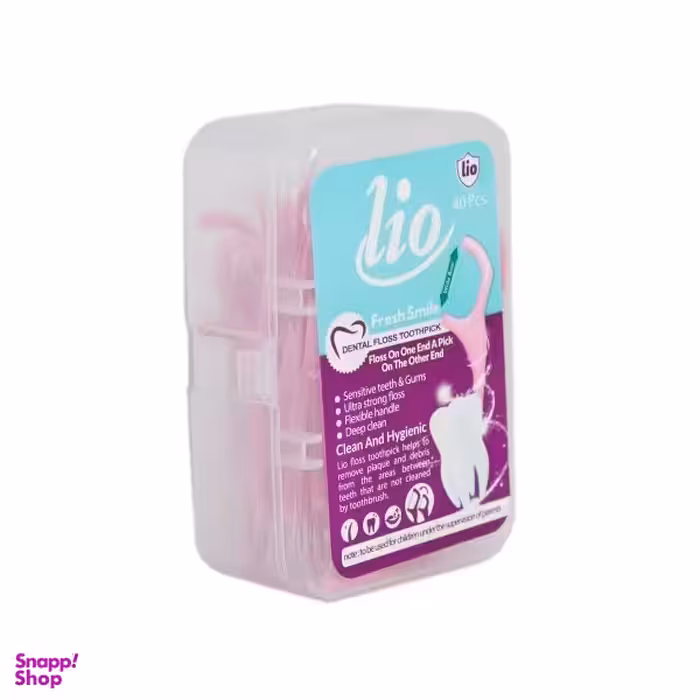 خلال دندان با نخ لیو مدل کماندار عریض بسته 40 عددی