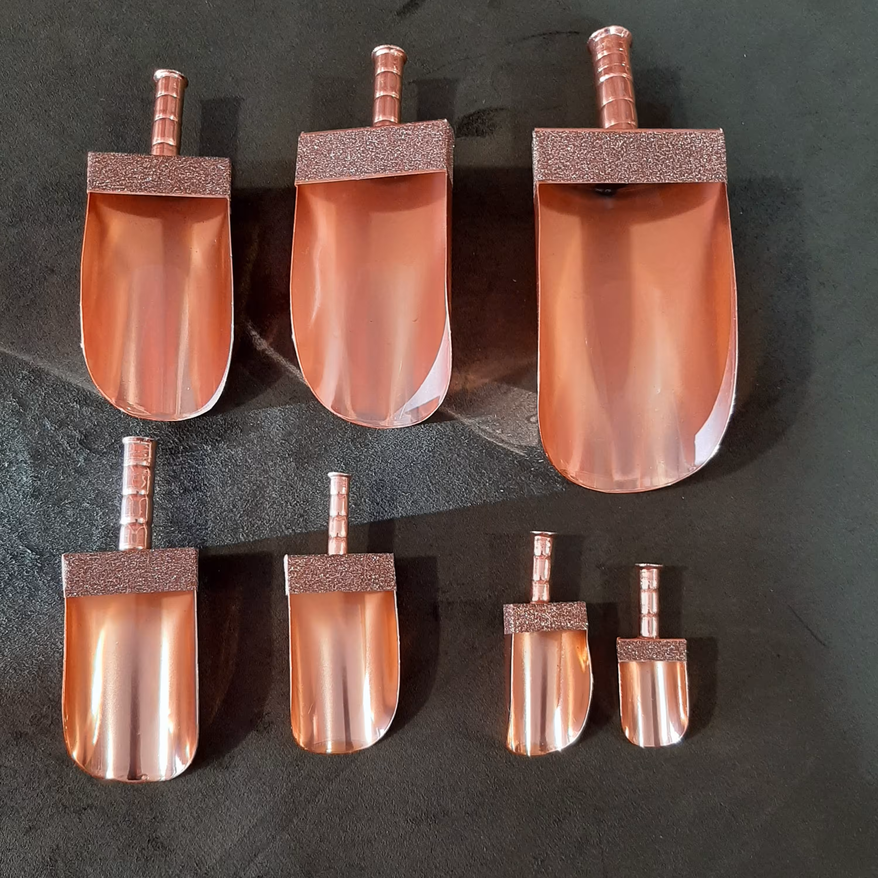 سرتاس 7 تایی دسته دار مسی