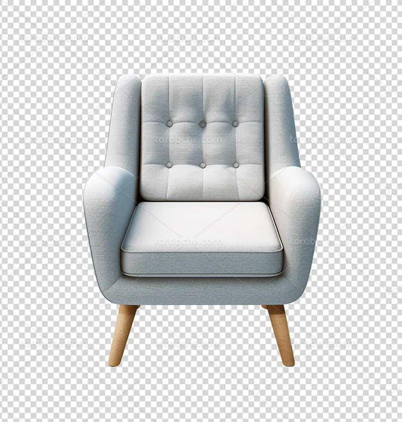 عکس PNG مبل راحتی سفید | گرافیک با طعم تربچه