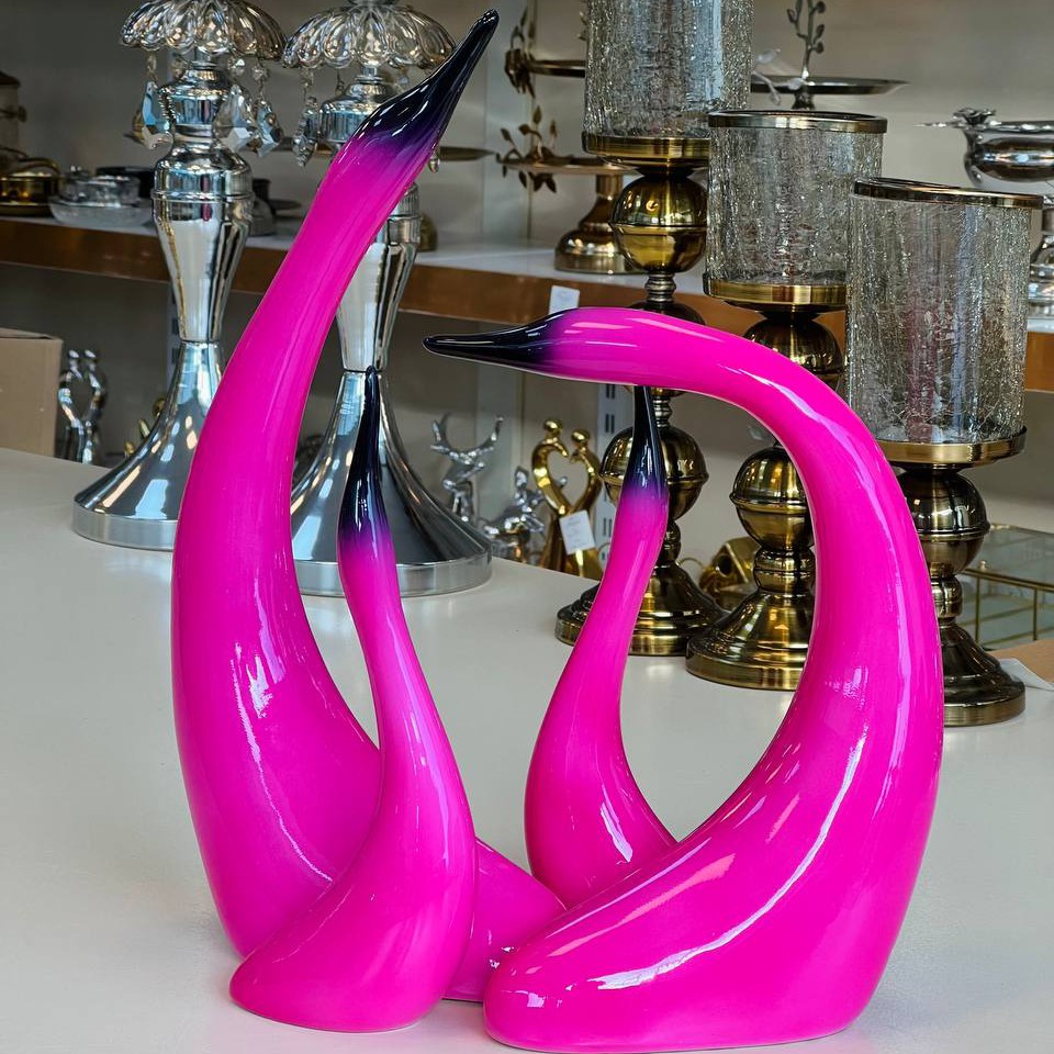 حواصیل 4 تایی سرامیک در 5 رنگ